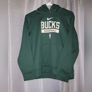 Nike Bucks Basketball Green Hoodie